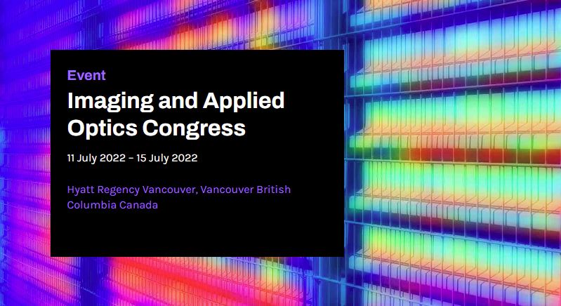 Imaging and Applied Optics Congress NIL Technology Imaging and Applied Optics Congress | NIL Technology